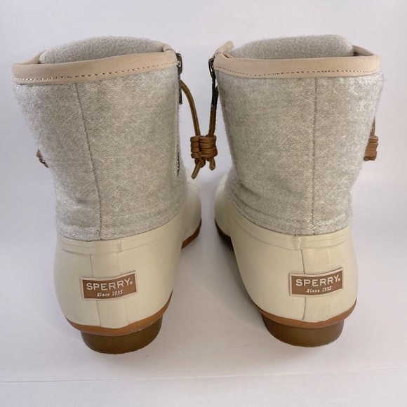 SPERRY Women's Saltwater Wool Embossed Duck Boot w/Thinsulate SIZE 9 - Picture 3 of 9